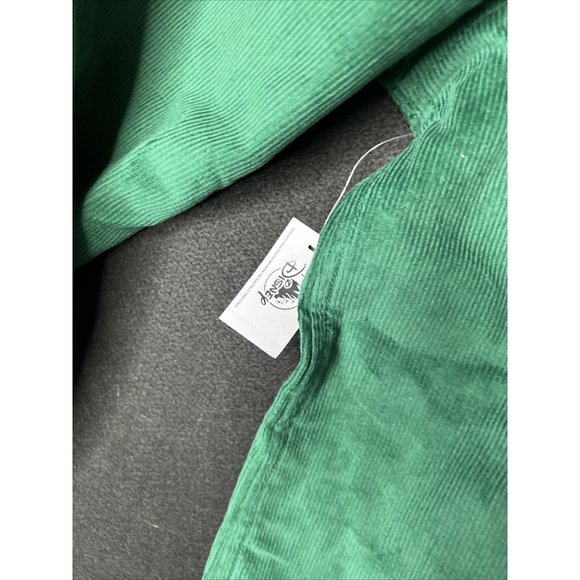 Disney Shirt Adult Large Green Santa Mickey Mouse Embroidered Corduroy - Picture 10 of 12